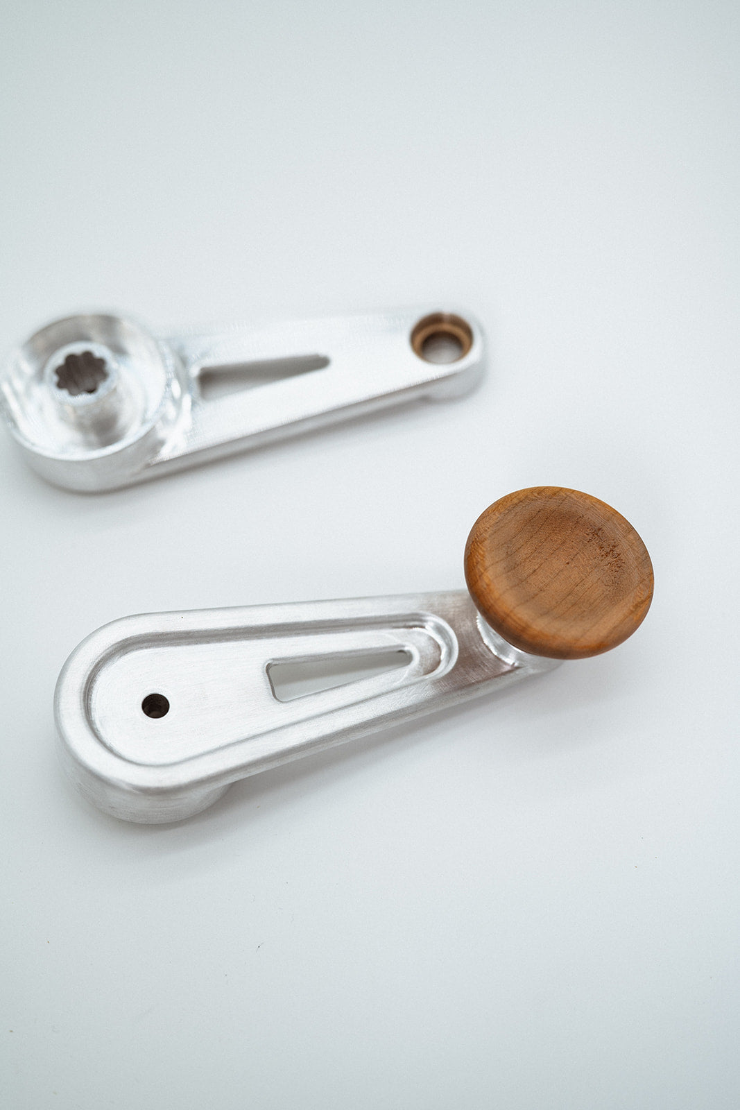 E30 Billet Window Crank with Wood Knob (Set)