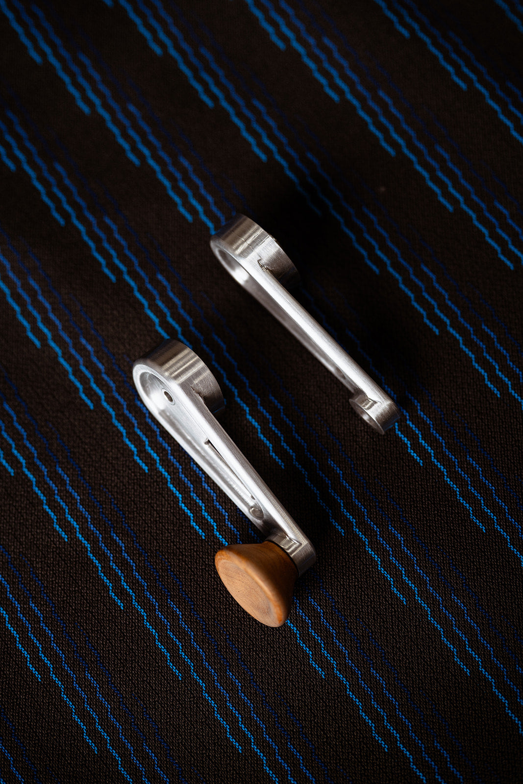 E30 Billet Window Crank with Wood Knob (Set)